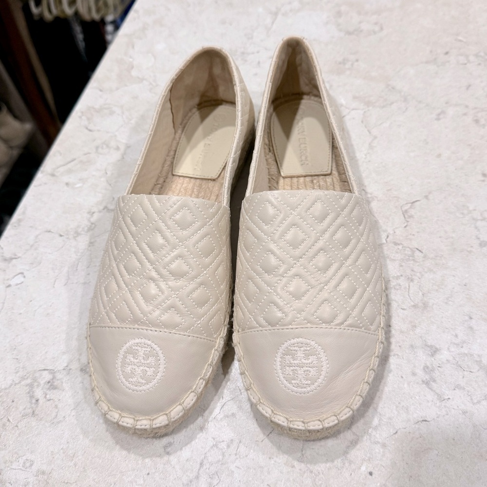 Tory Burch New Without Box White/Ivory Espadrilles Size 7